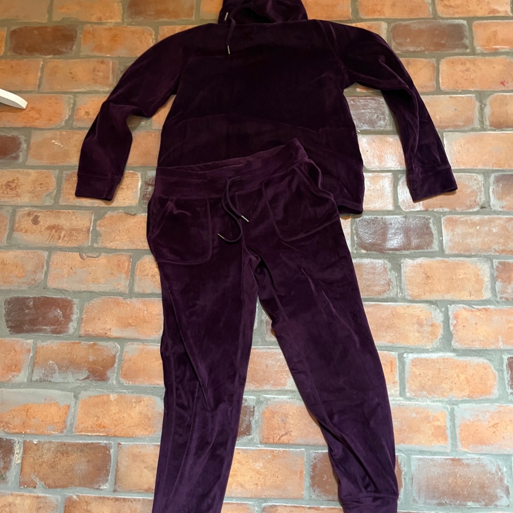 Plum Women's lounge set- joggers and mockneck top- velour
